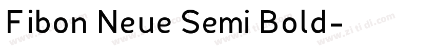 Fibon Neue Semi Bold字体转换